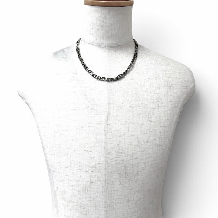 Very Good DIOR Necklace CD Icon Chain Silver mens
