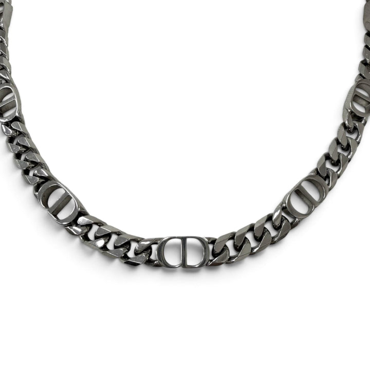 Very Good DIOR Necklace CD Icon Chain Silver mens