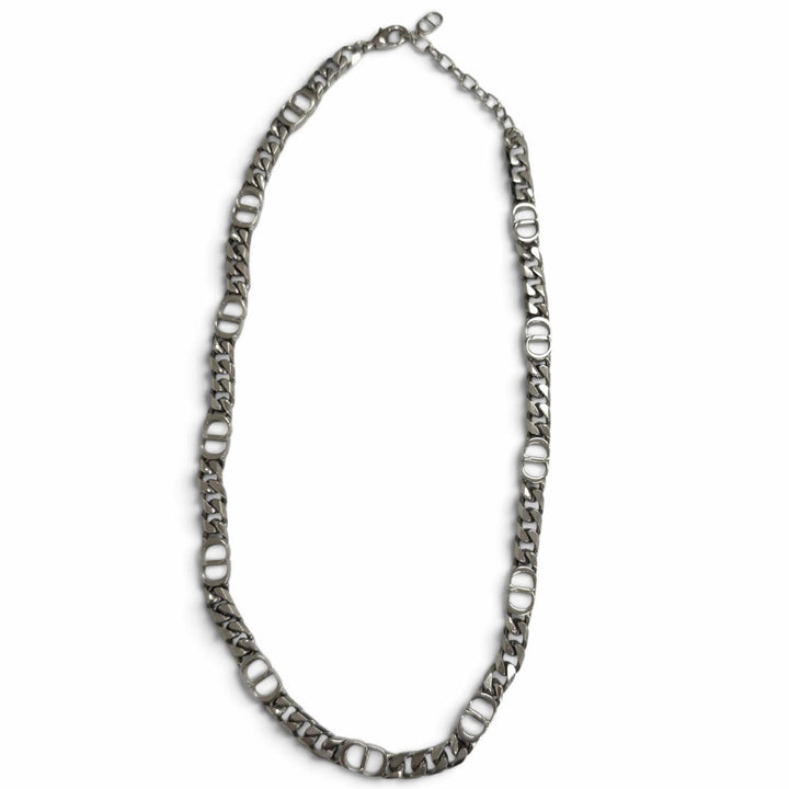 Very Good DIOR Necklace CD Icon Chain Silver mens
