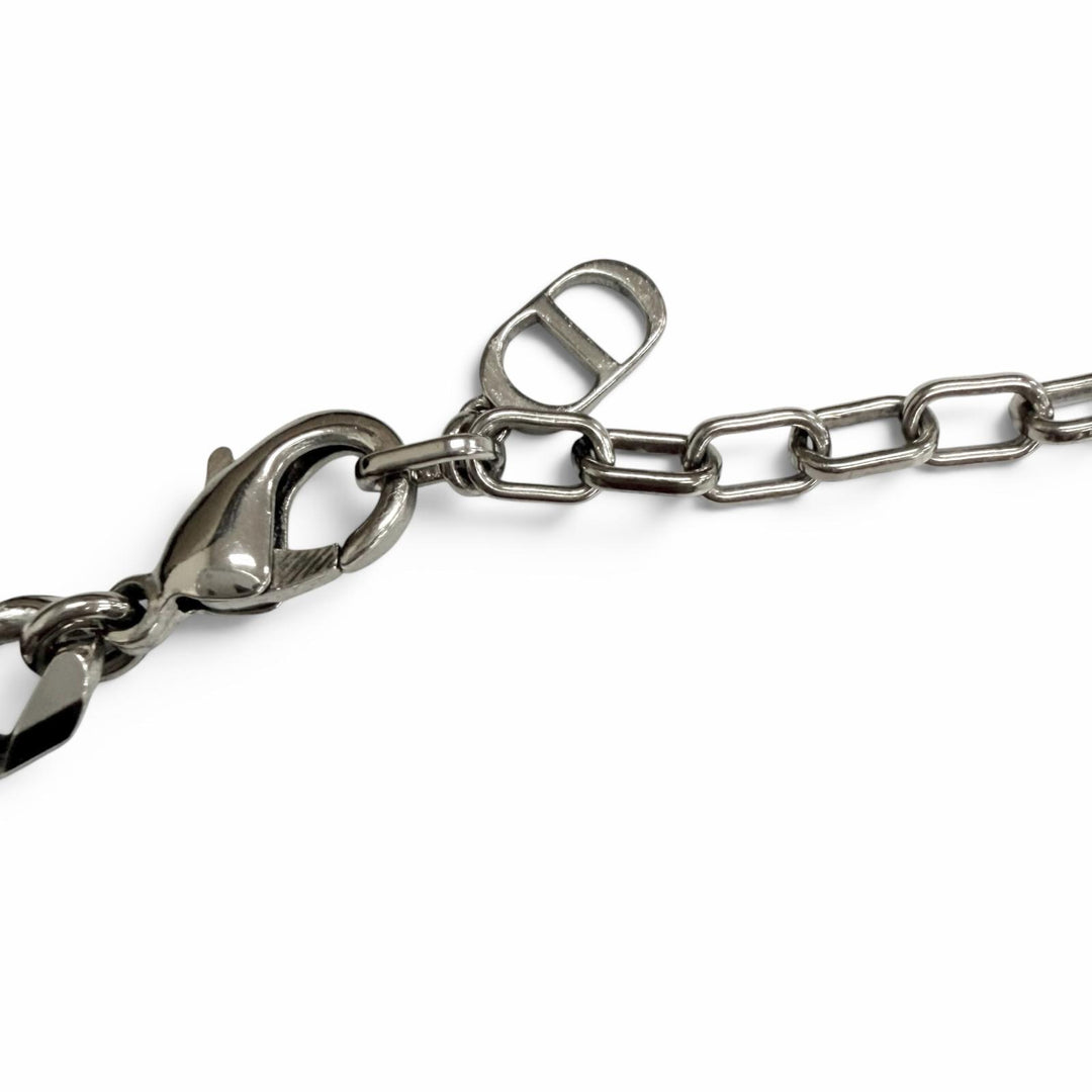 Very Good DIOR Necklace CD Icon Chain Silver mens
