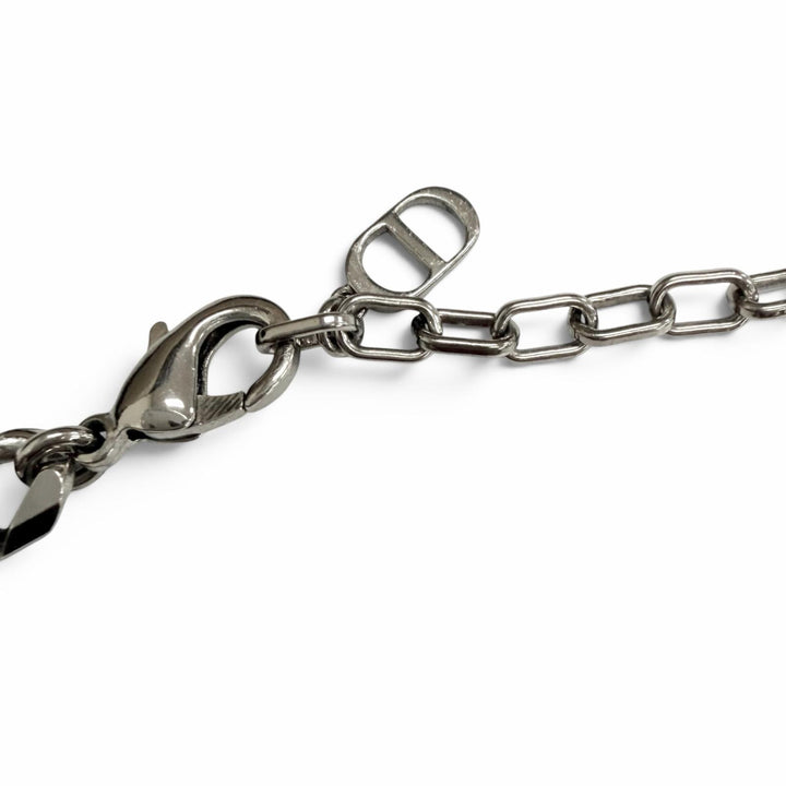 Very Good DIOR Necklace CD Icon Chain Silver mens
