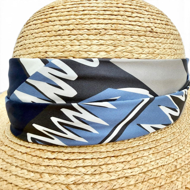 Excellent HERMES hat SEA SURF AMD FUN Straw hat straw hat natural Raffia 57 2992