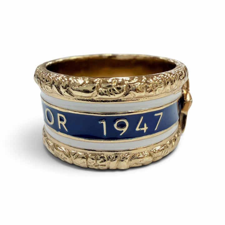 Great DIOR Ring ring Star logo accessories gold metal Women S