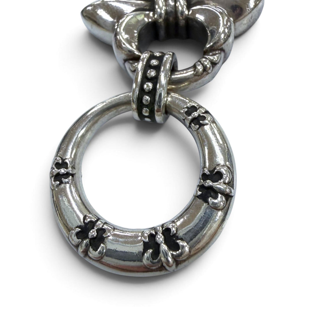 Great Justin Davis bracelet BIG FDL M crown Silver 925 mens