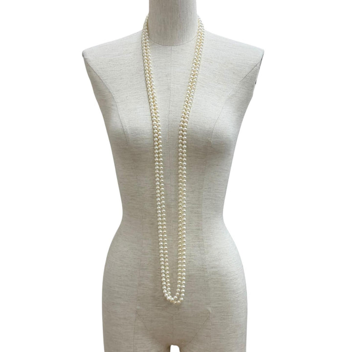 Excellent TIFFANY&Co. Necklace long pearl White system Pearl Women