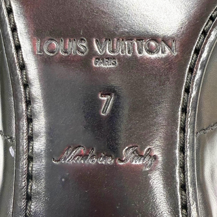 Pristine LOUIS VUITTON Leather shoes Straight tip, lace-up, inner wing black 7