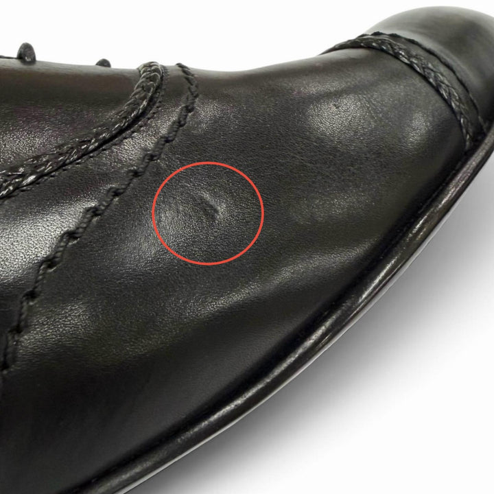 Pristine LOUIS VUITTON Leather shoes Straight tip, lace-up, inner wing black 7