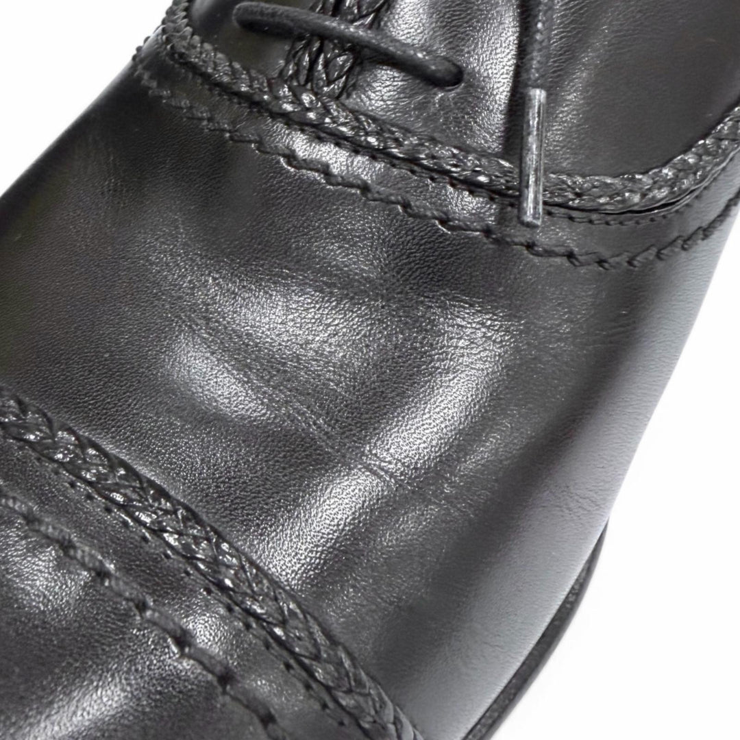 Pristine LOUIS VUITTON Leather shoes Straight tip, lace-up, inner wing black 7