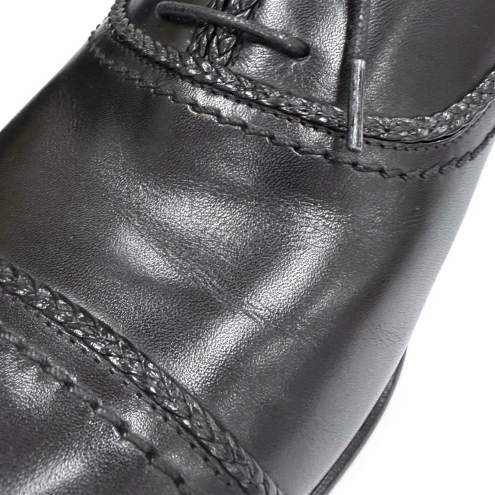 Pristine LOUIS VUITTON Leather shoes Straight tip, lace-up, inner wing black 7