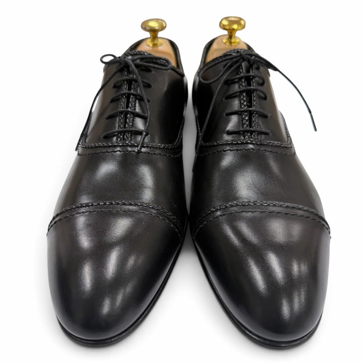 Pristine LOUIS VUITTON Leather shoes Straight tip, lace-up, inner wing black 7