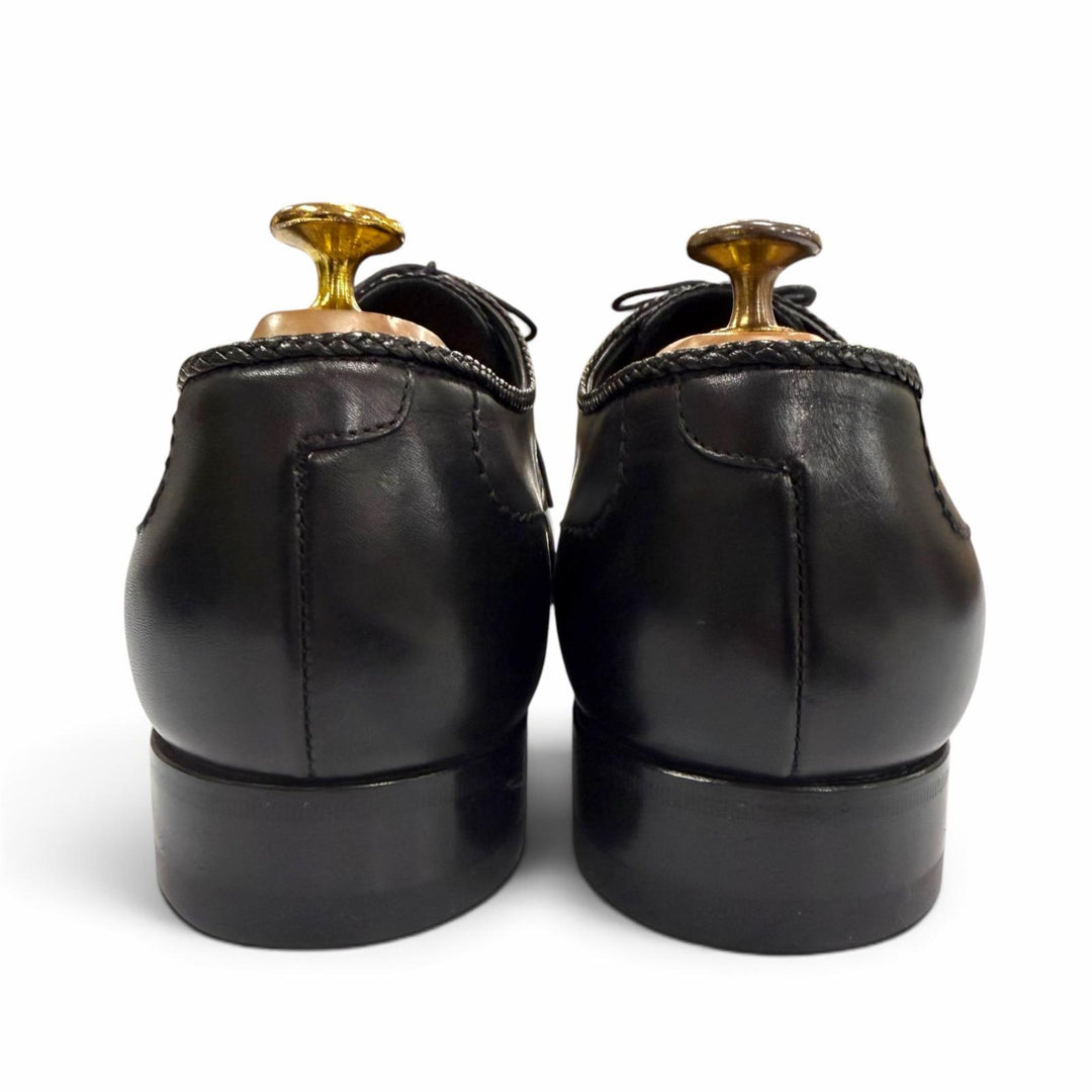 Pristine LOUIS VUITTON Leather shoes Straight tip, lace-up, inner wing black 7