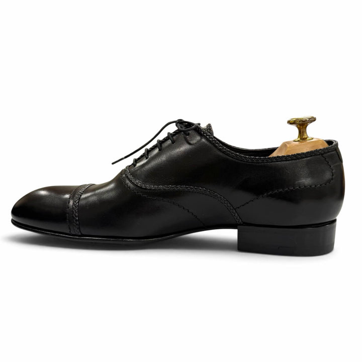 Pristine LOUIS VUITTON Leather shoes Straight tip, lace-up, inner wing black 7