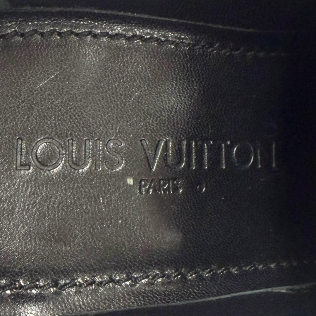Pristine LOUIS VUITTON Leather shoes Straight tip, lace-up, inner wing black 7