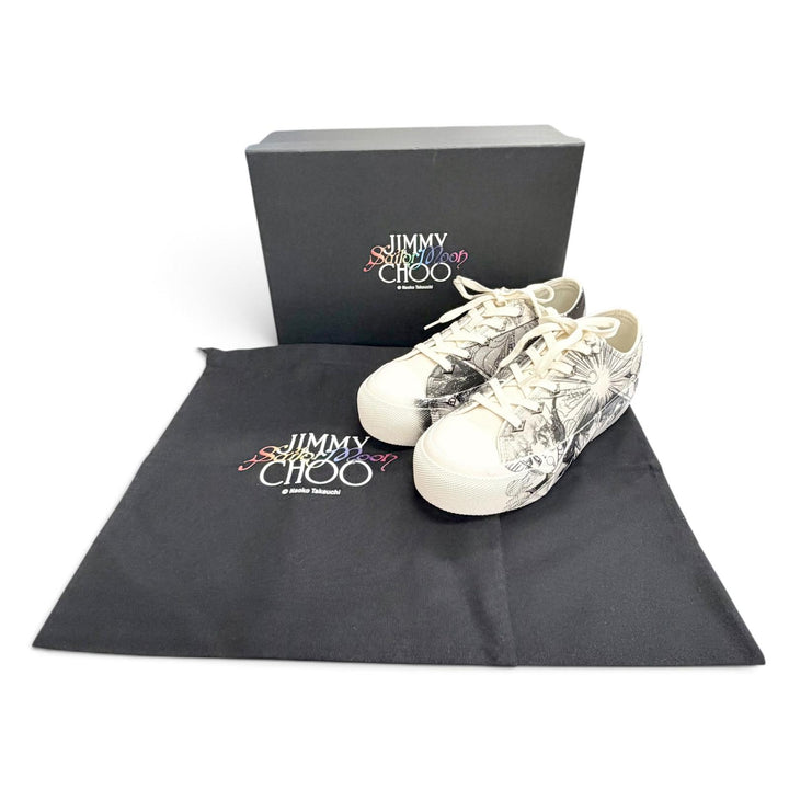 Pristine JIMMY CHOO Pretty Guardian Sailor Moon Palma Maxi Sneakers 38.5