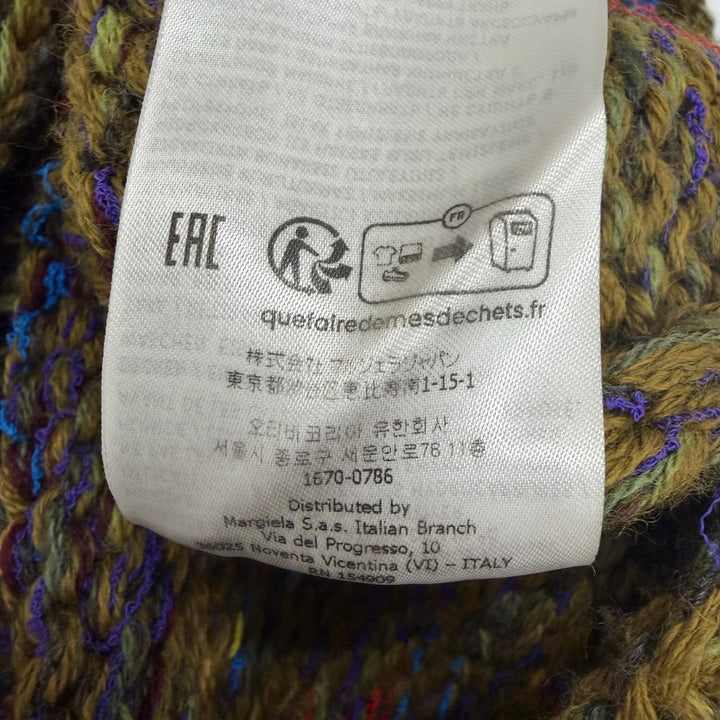 Excellent Maison Margiela 10 knit Handmade Knit Sweater multicolor wool mens