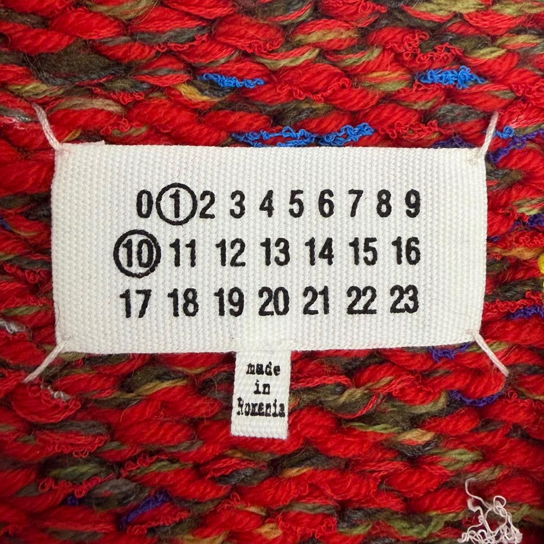 Excellent Maison Margiela 10 knit Handmade Knit Sweater multicolor wool mens