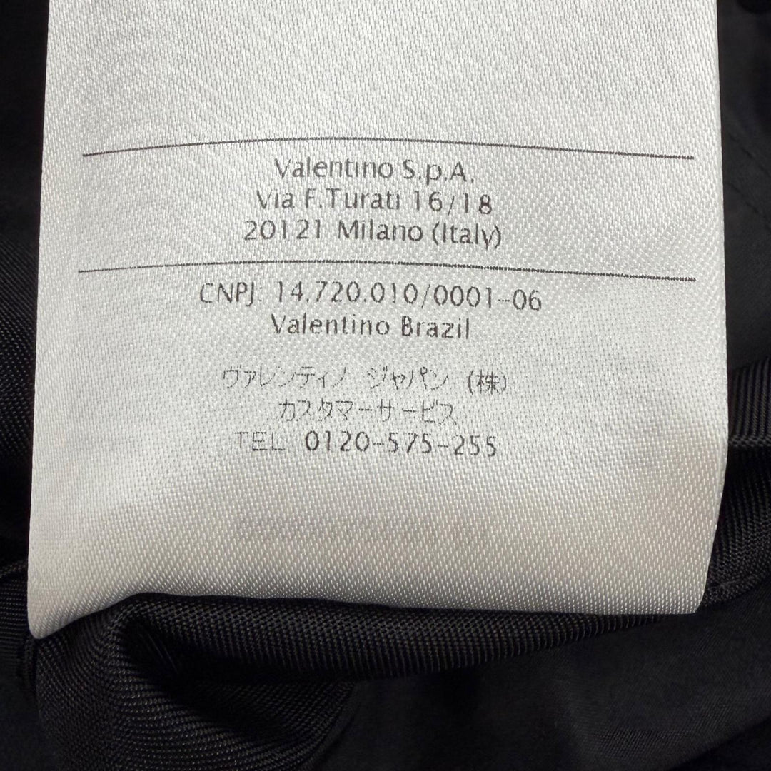 Great VALENTINO Bomber jacket black Nylon mens 46 MV3CI1602KP