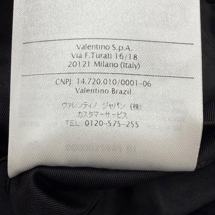 Great VALENTINO Bomber jacket black Nylon mens 46 MV3CI1602KP