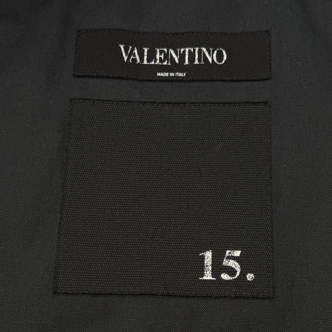 Great VALENTINO Bomber jacket black Nylon mens 46 MV3CI1602KP