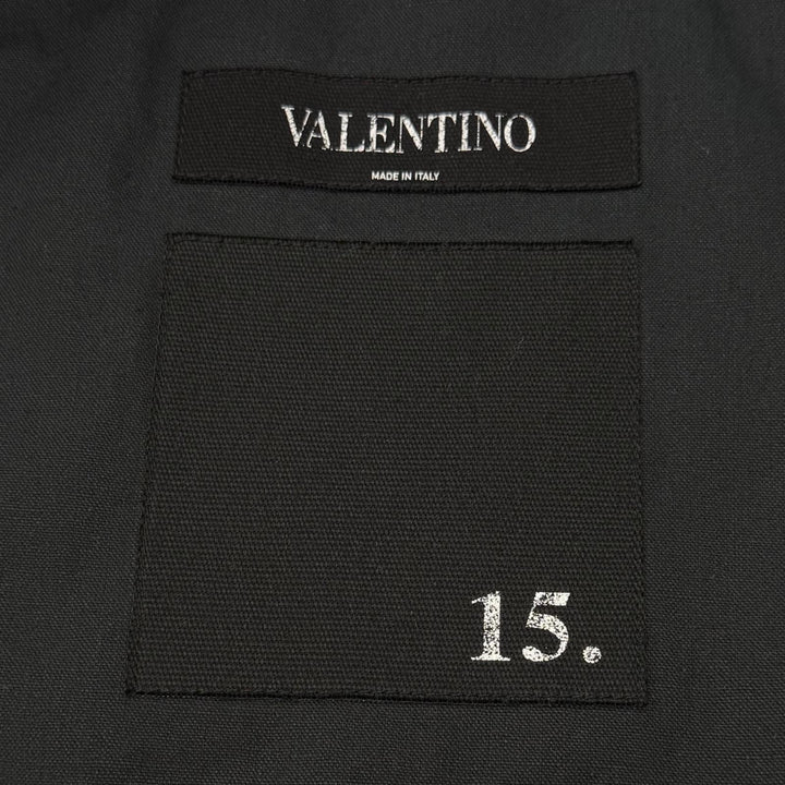 Great VALENTINO Bomber jacket black Nylon mens 46 MV3CI1602KP