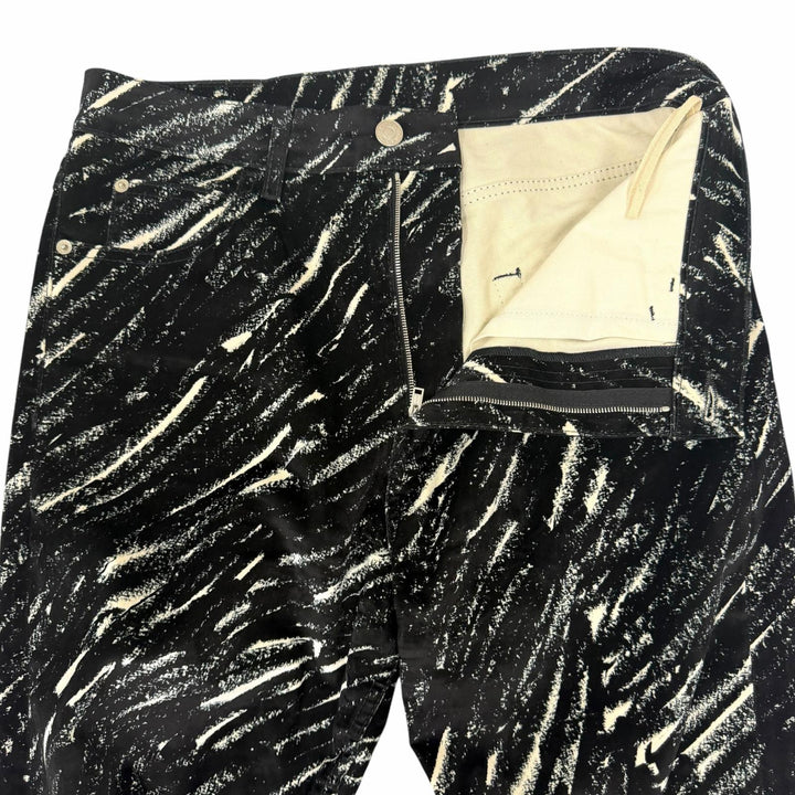 Excellent MARNI Pants Crayon Flocked Velvet Straight Pants brushed fabric black