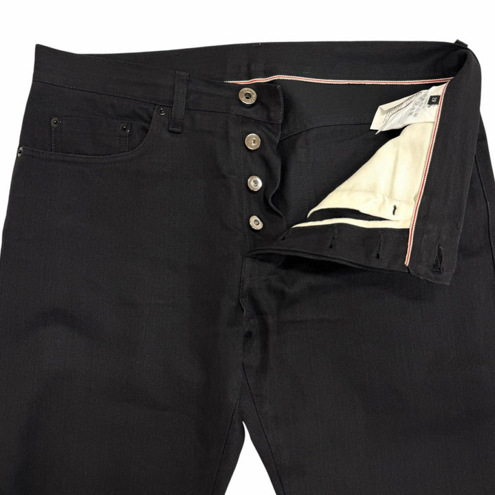 Discounted Great VALENTINO Denim pants Rockstud button fly black cotton mens 29 JV0DEJS01VM