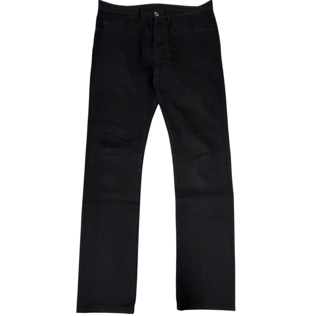 Discounted Great VALENTINO Denim pants Rockstud button fly black cotton mens 29 JV0DEJS01VM