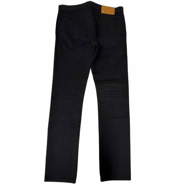 Discounted Great VALENTINO Denim pants Rockstud button fly black cotton mens 29 JV0DEJS01VM