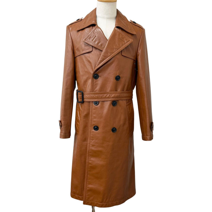 Excellent Maison Margiela 10 trench coat REPLICA Double-breasted Brown