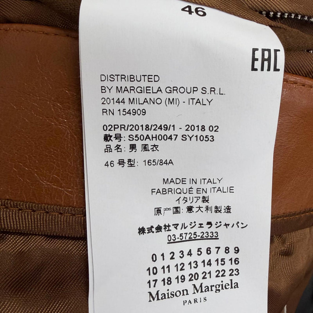 Excellent Maison Margiela 10 trench coat REPLICA Double-breasted Brown