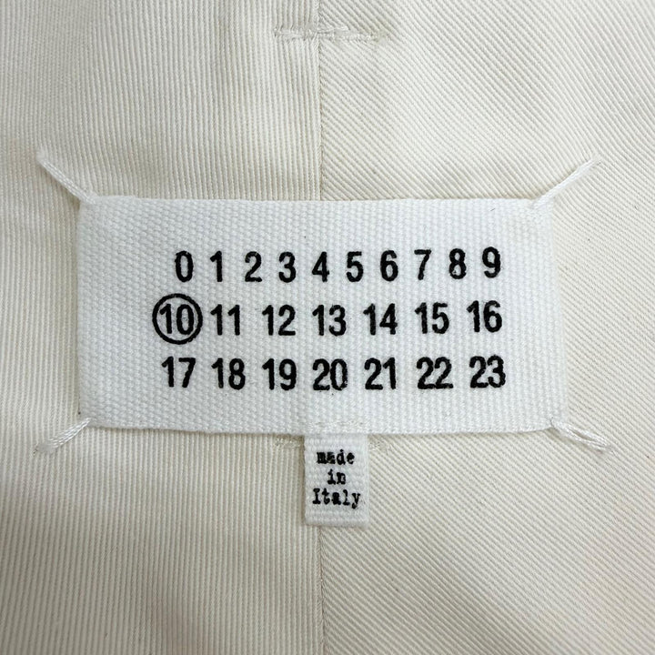 Discounted Great Maison Margiela 10 Pants Side-stripe chino pants Ivory cotton