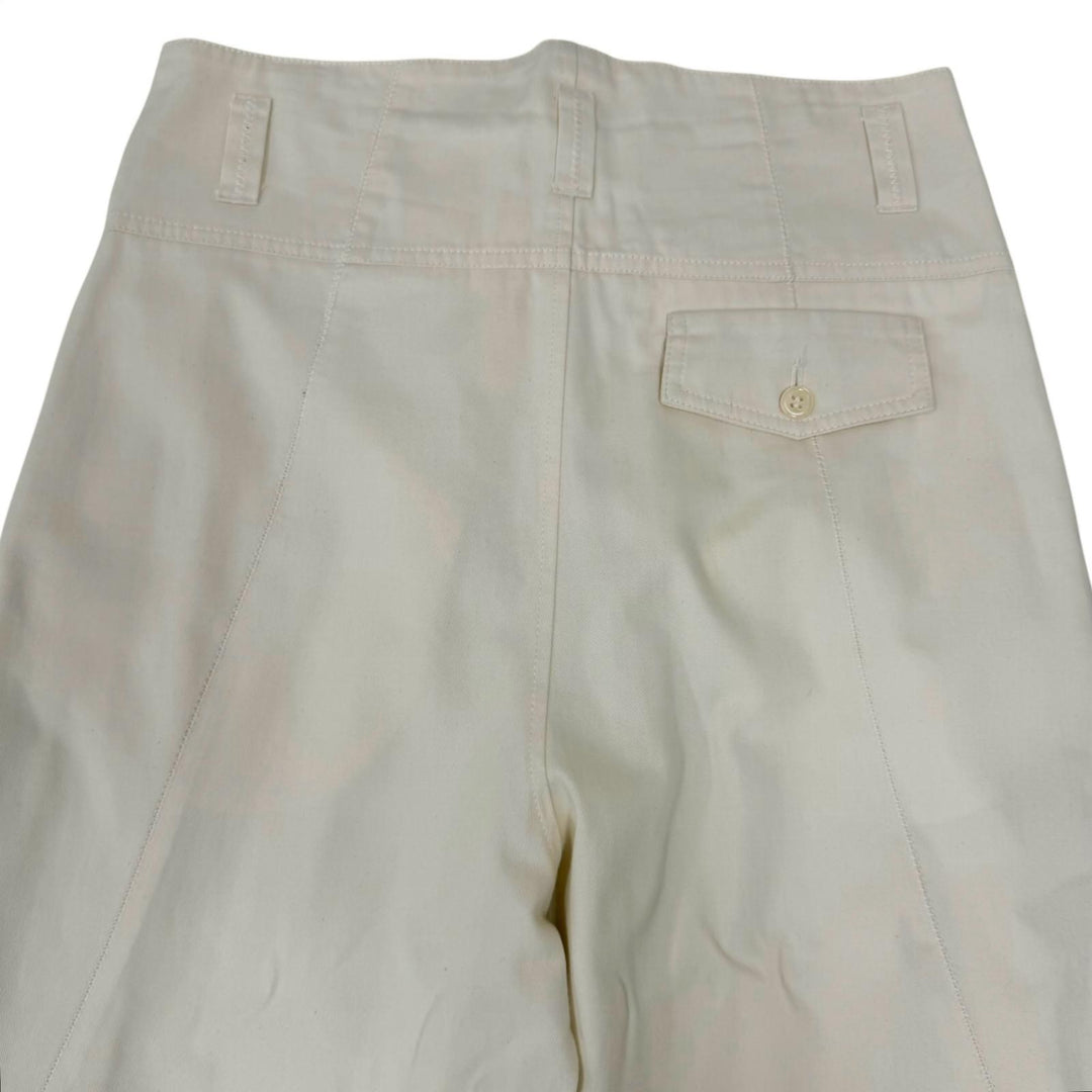 Discounted Great Maison Margiela 10 Pants Side-stripe chino pants Ivory cotton