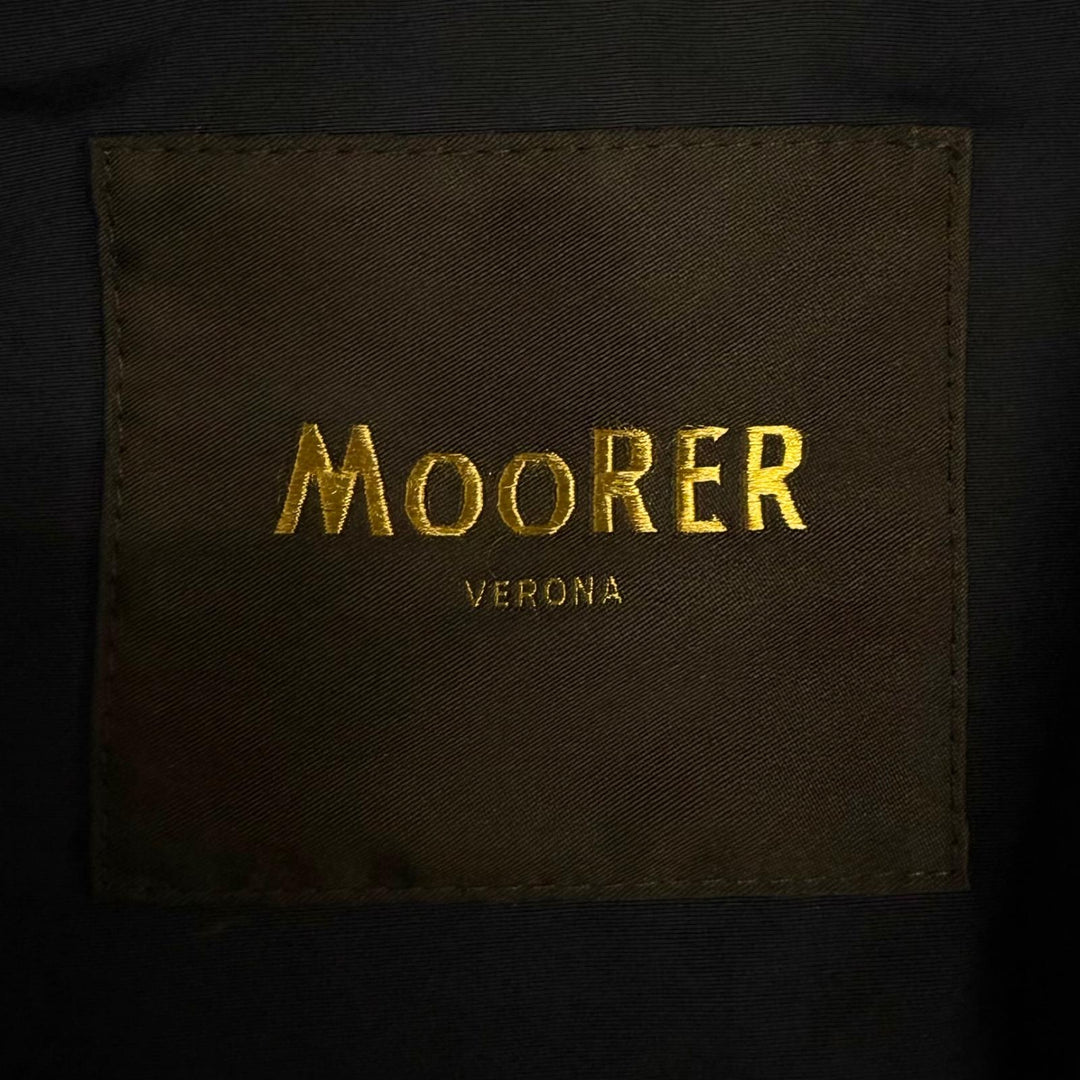 Excellent MOORER trench coat MELFI-WM Logo button Navy cotton mens 50