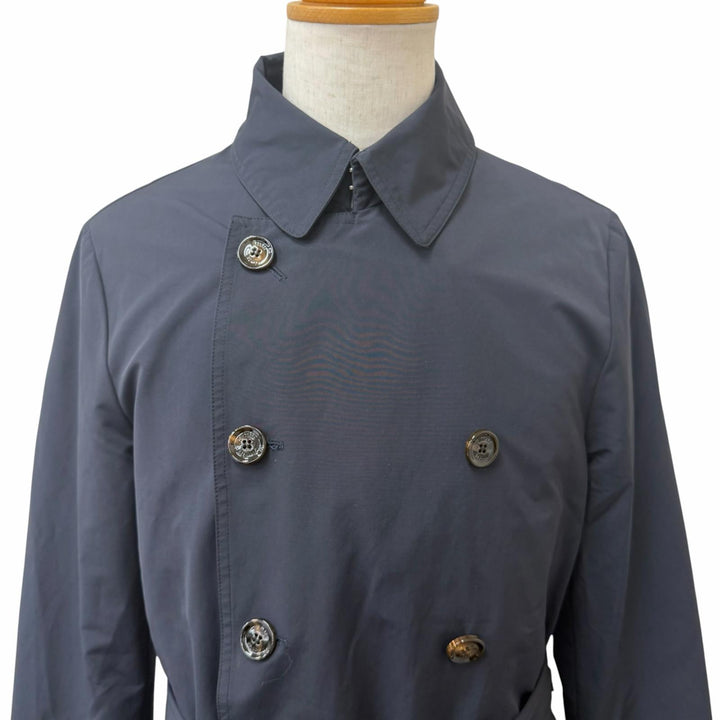 Excellent MOORER trench coat MELFI-WM Logo button Navy cotton mens 50