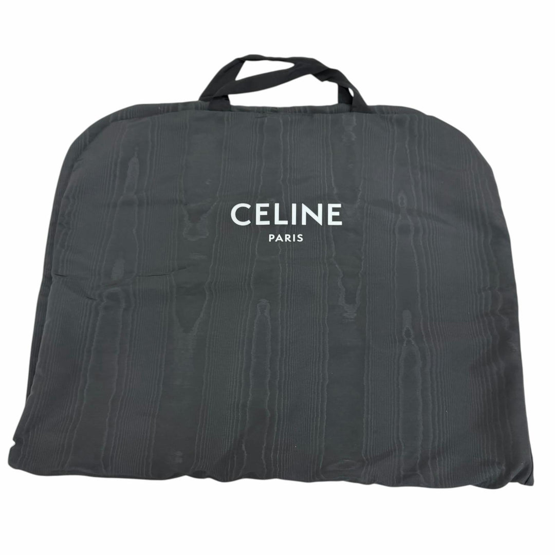 Great CELINE Stajan Logo Teddy Jacket Bordeaux Nylon Women IT 38 2W625227R