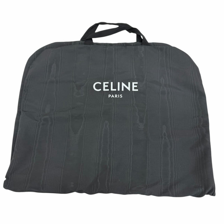 Great CELINE Stajan Logo Teddy Jacket Bordeaux Nylon Women IT 38 2W625227R