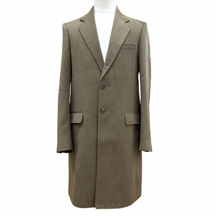 Excellent Maison Margiela 14 Chester coat single khaki wool 46 50AA003744578
