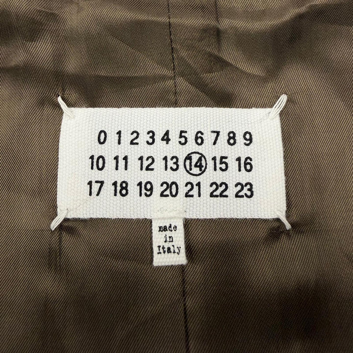 Excellent Maison Margiela 14 Chester coat single khaki wool 46 50AA003744578