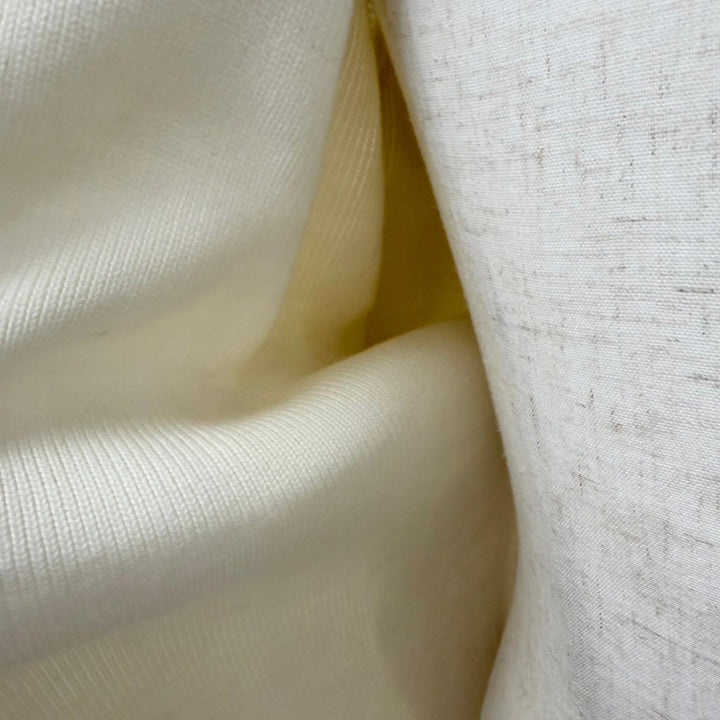 Excellent Maison Margiela 10 Jacket Padded knit Ivory hair mens M S30HB0033