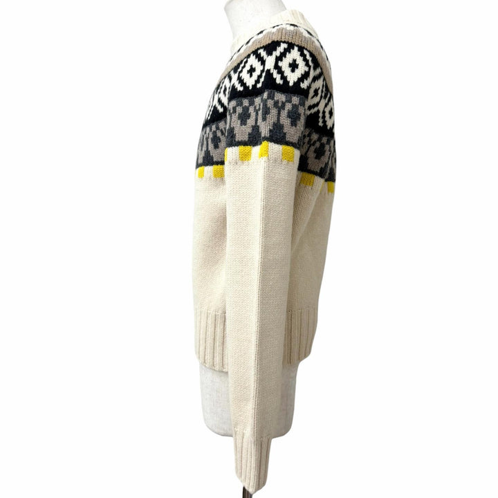Great Maison Margiela 10 sweater Thick Nordic knit Ivory system wool