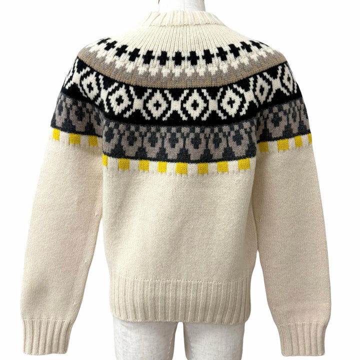 Great Maison Margiela 10 sweater Thick Nordic knit Ivory system wool