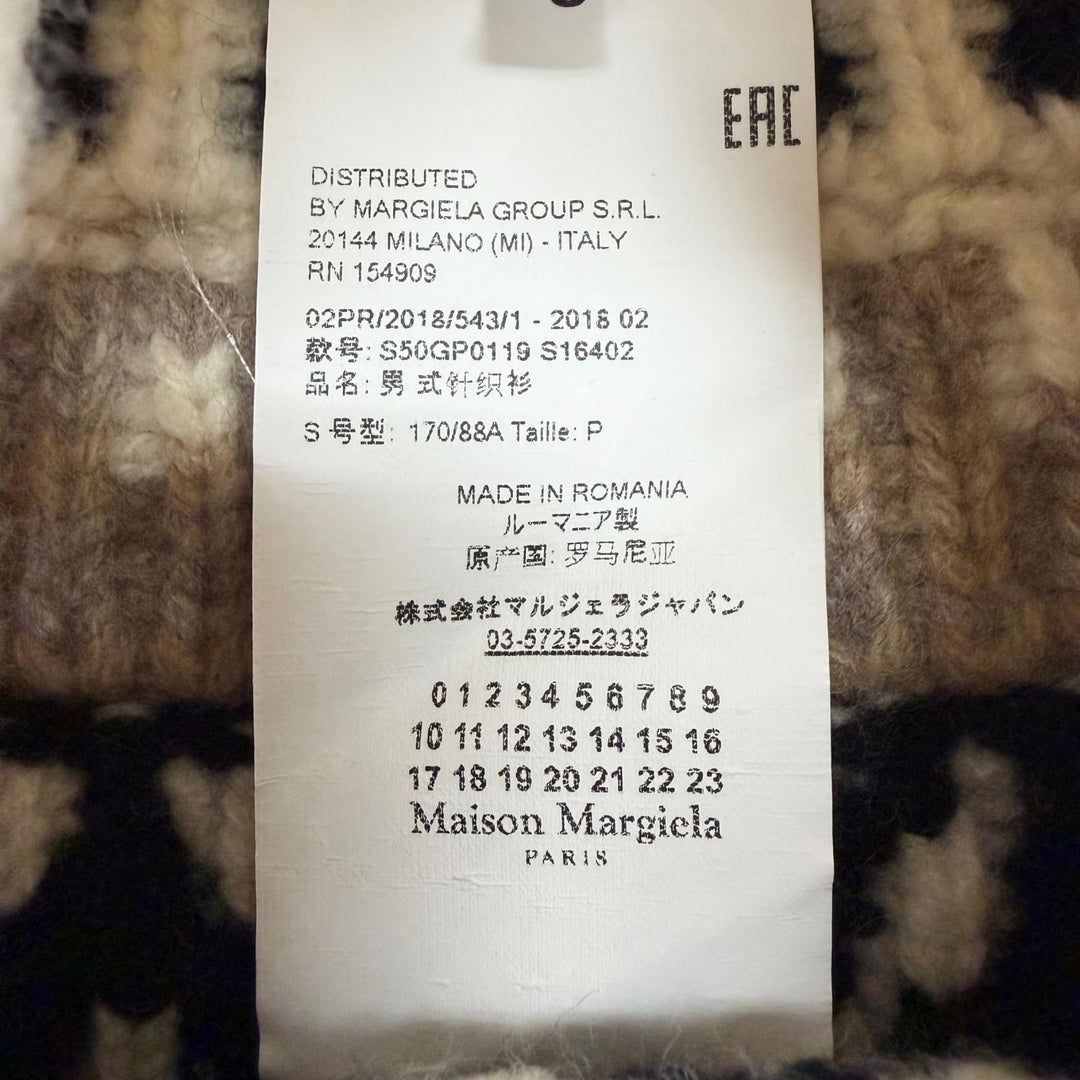 Great Maison Margiela 10 sweater Thick Nordic knit Ivory system wool