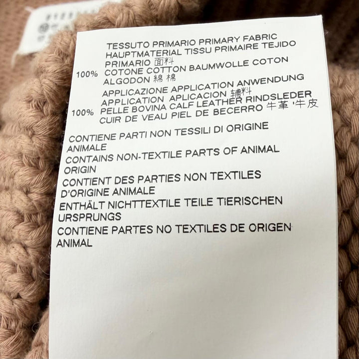 Great Maison Margiela 10 sweater Elbow patches, V-neck, thick fabric Brown