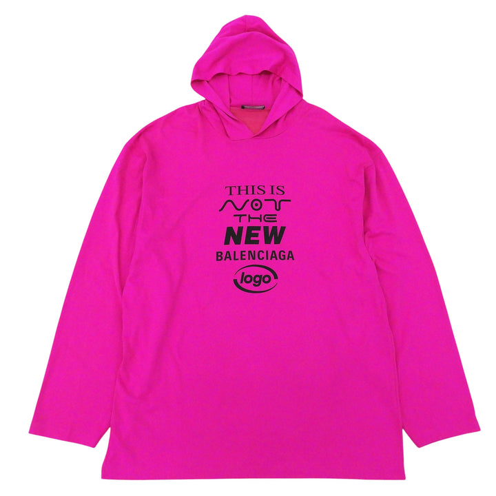 Excellent BALENCIAGA hoodie THIS IS NOT THE NEW pink cotton mens XXS 662424