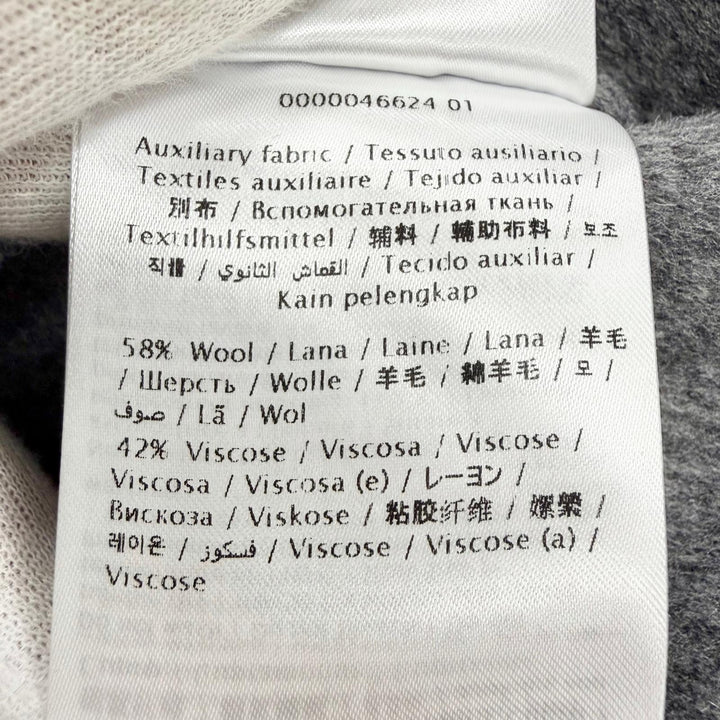Excellent VALENTINO coat front ribbon. gray wool 40 5B3CA768MA