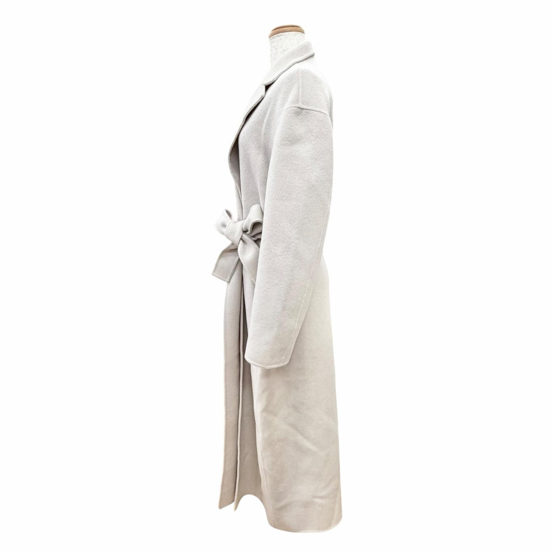 Excellent FILIPPA K coat Alexa Coat belted long light beige wool Women 34 29102