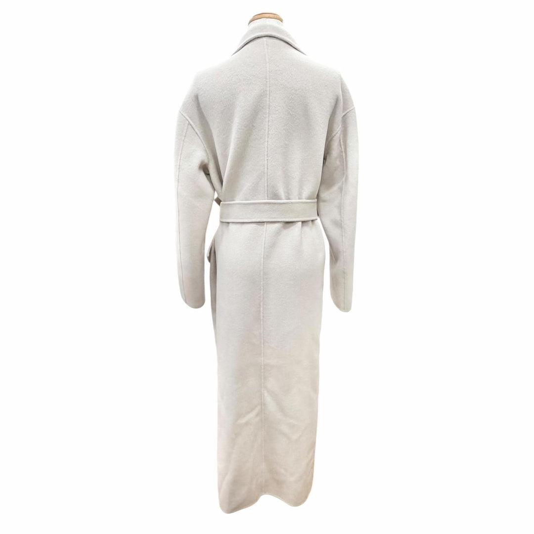 Excellent FILIPPA K coat Alexa Coat belted long light beige wool Women 34 29102