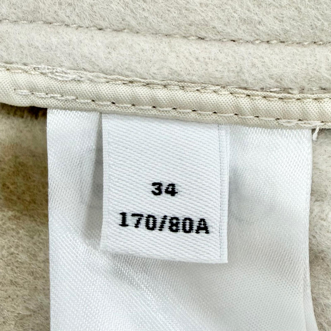 Excellent FILIPPA K coat Alexa Coat belted long light beige wool Women 34 29102