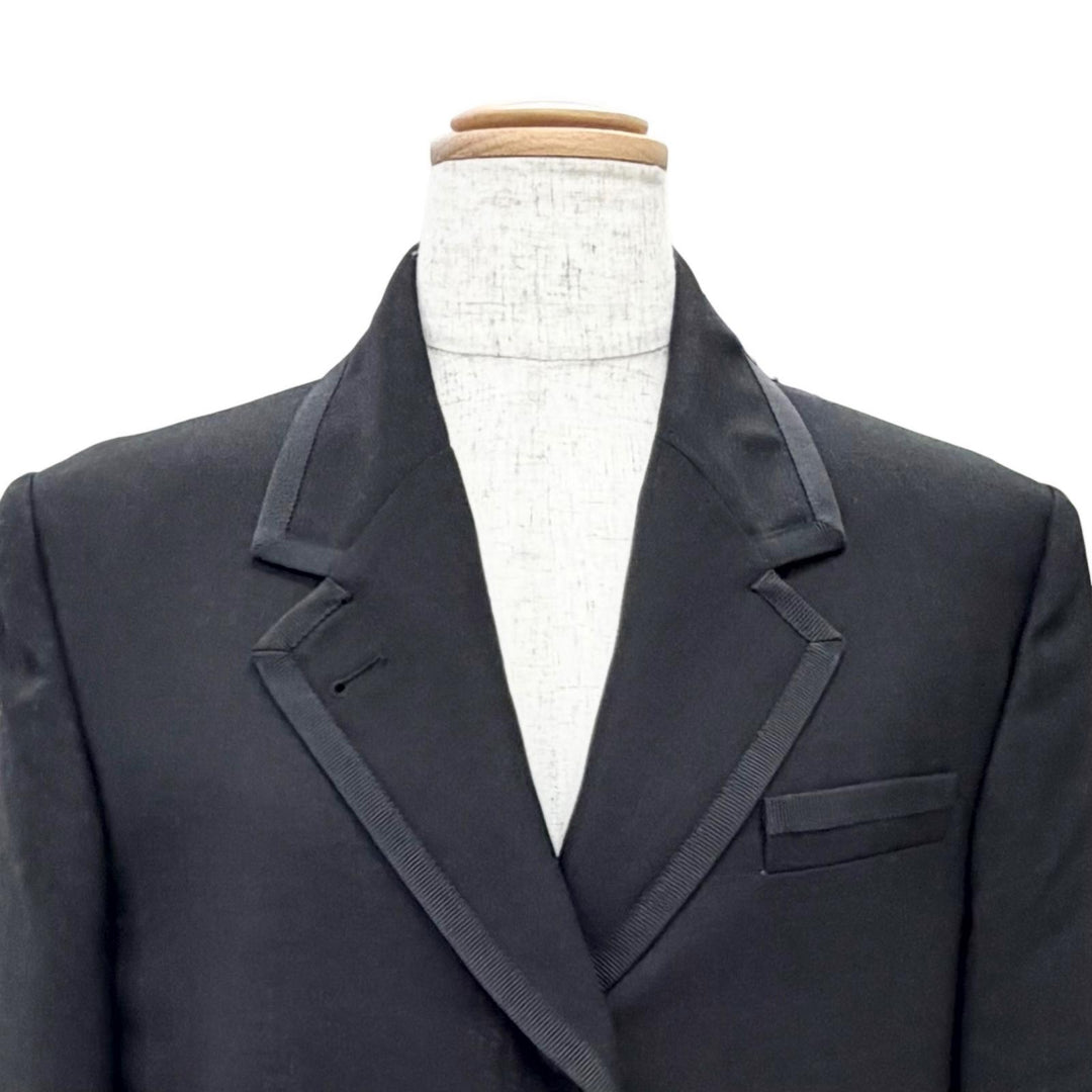 Excellent THOM BROWNE Tricolor striped lining, long coat 40 FOC320B