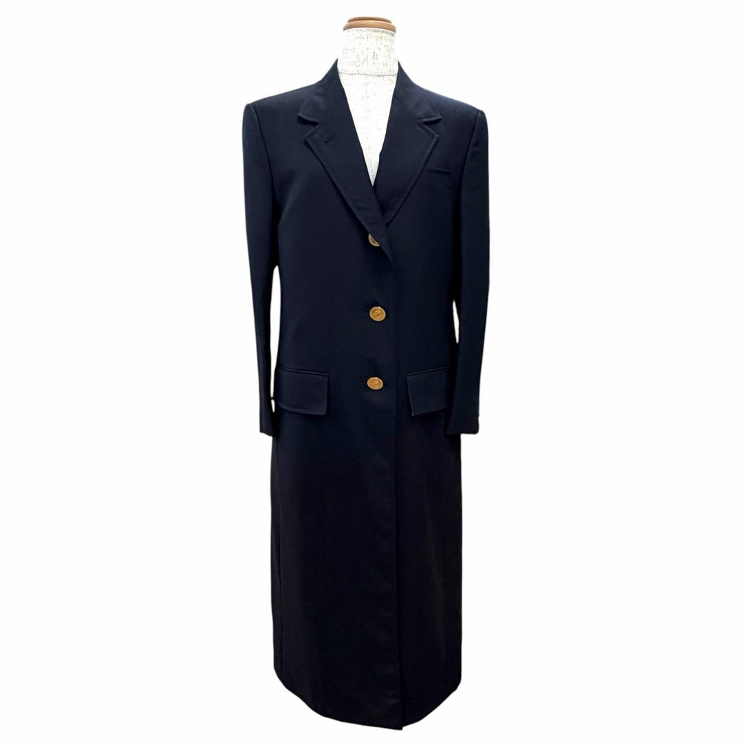 Excellent THOM BROWNE coat Solid Shetland Wide Lapel Overcoat 40 FOC320A